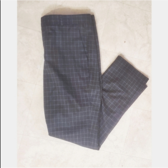 NWOT Banana Republic Windowpane Ryan Professional Straight Slim Trouser Pants - Picture 3 of 9